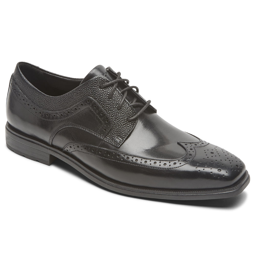 Sapatos Sociais Rockport Homem Pretas - Dres Sports Business 2 Wingtip - 75342SCDE